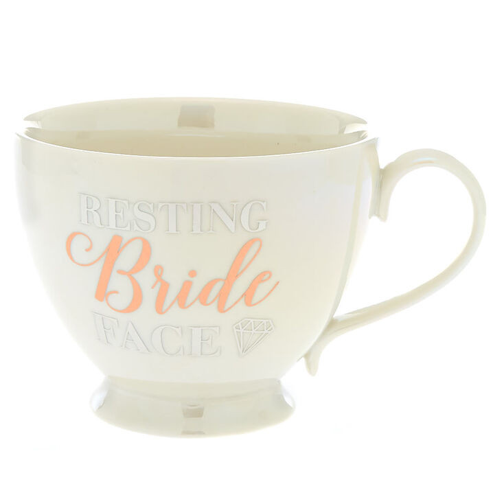 Resting Bride Face Ceramic Mug - White,