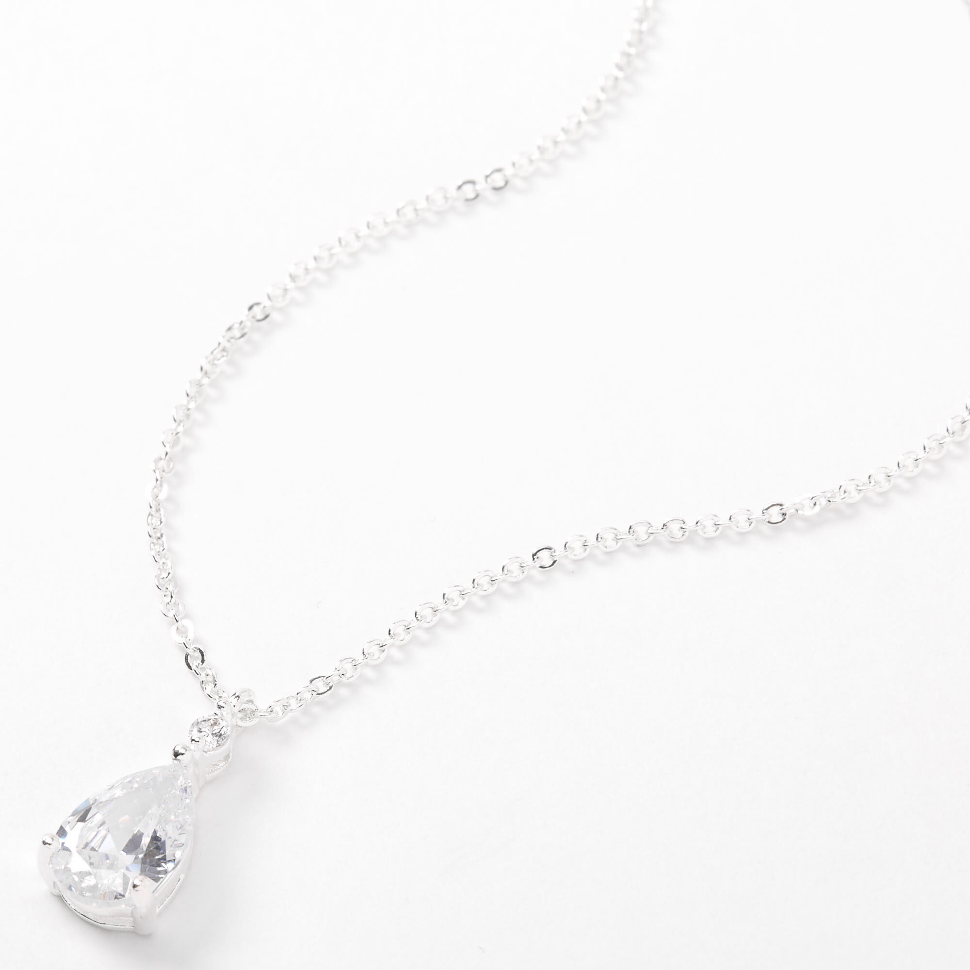 Cubic zirconia teardrop necklace new arrivals