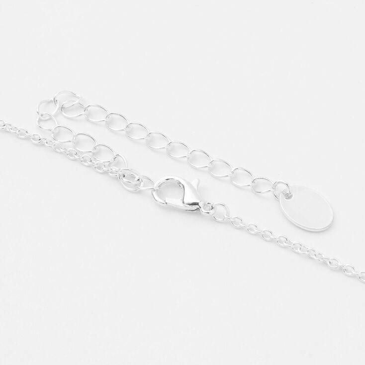 Silver Zodiac Charm Pendant Necklace - Scorpio,