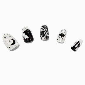 Halloween Icons Press On Faux Nail Set - 24 Pack,