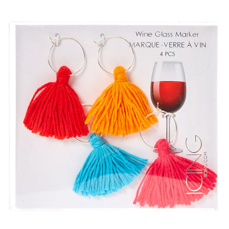 Tassel Wine Glass Marker Rings,