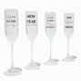Happy New Year Champagne Flutes - 4 Pack,