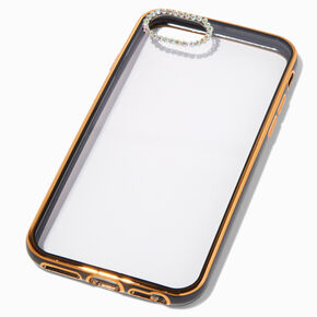 Embellished Clear/Black Phone Case - Fits iPhone&reg; 6/7/8/SE,