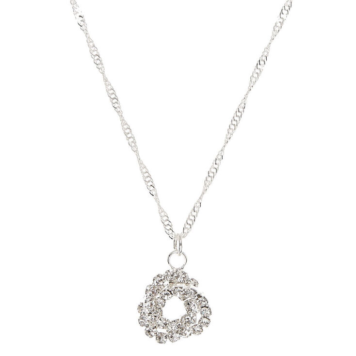 Stone Knot Pendant Necklace,