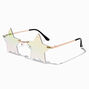 Gold Blue &amp; Pink Ombre Star Sunglasses,