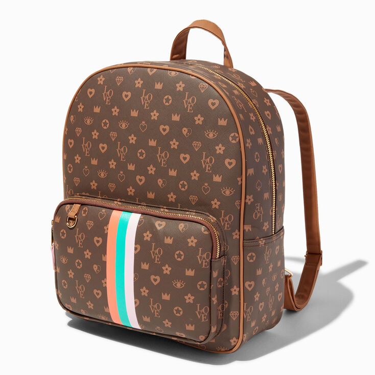 Brown Status Icons Medium Backpack