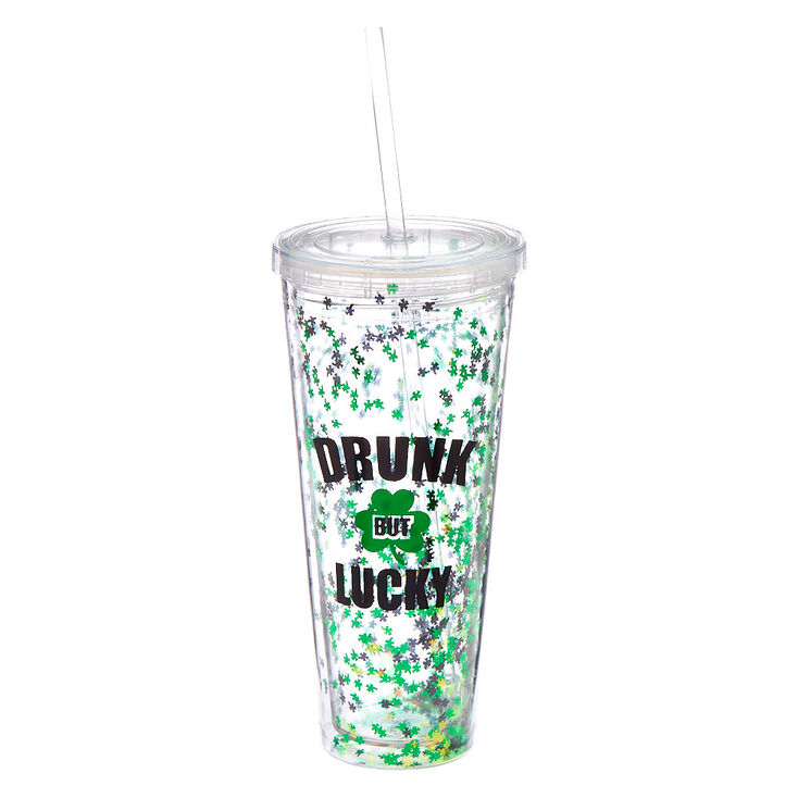 Drunk But Lucky Tumbler - Green,