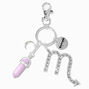 Scorpio Mystical Gem Silver Zodiac Keychain,