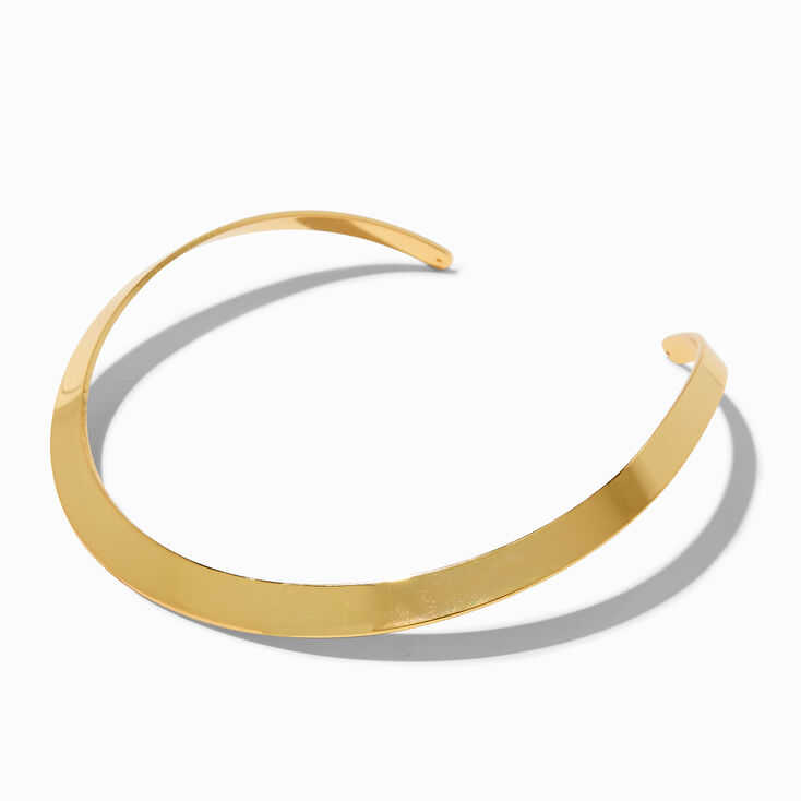 JAM + RICO x ICING 18k Yellow Gold Plated Rigid Choker Necklace,