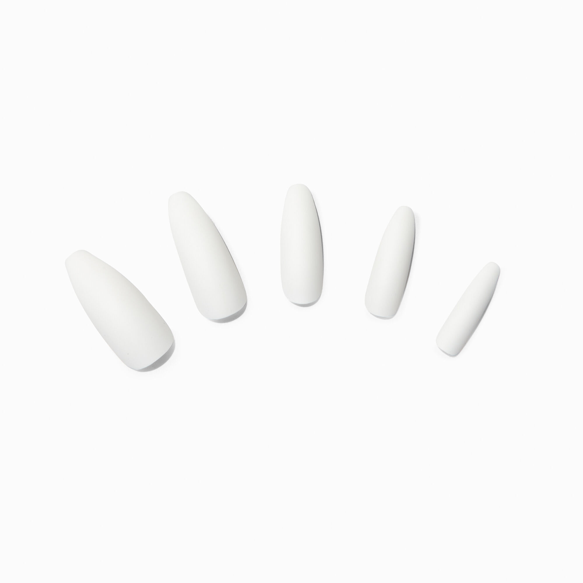 Matte white hotsell acrylic nails