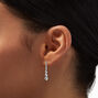 Silver Cubic Zirconia Teardrop 16&quot; Necklace &amp; 1&quot; Drop Earrings Jewelry Set - 2 Pack,
