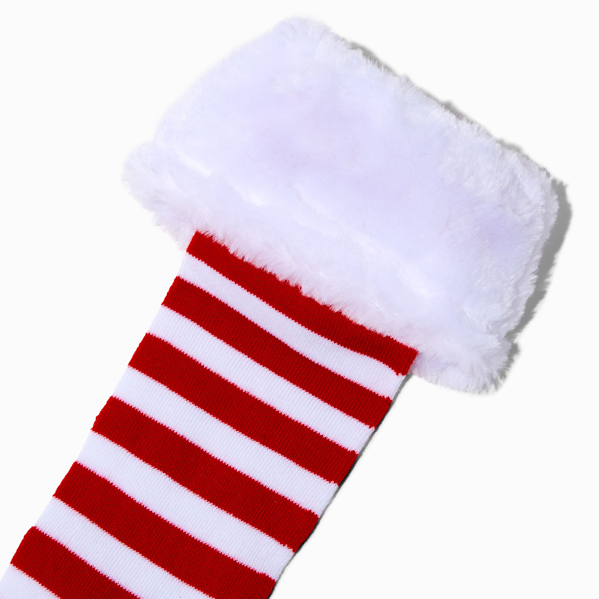 Icing Red White Striped Over The Knee Socks