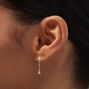 Gold Opal Mini Triangle 1&#39;&#39; Drop Earrings,