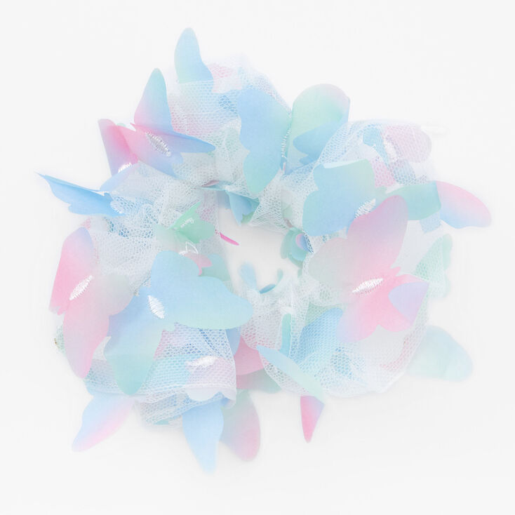 Giant Sheer Butterfly Mesh Scrunchie,