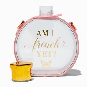 &quot;Am I French Yet?&quot; Canteen Crossbody Water Bottle,