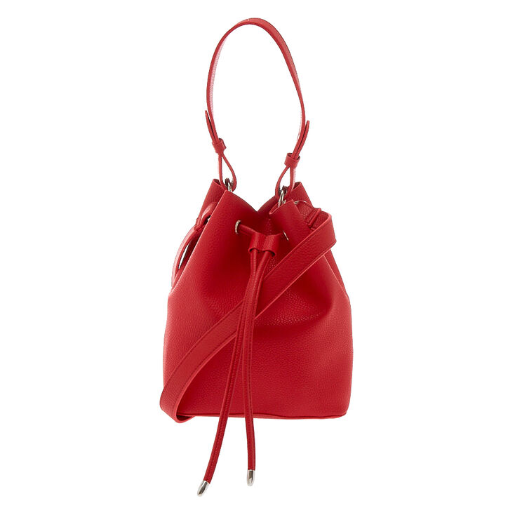 Bucket Crossbody Bag - Red,