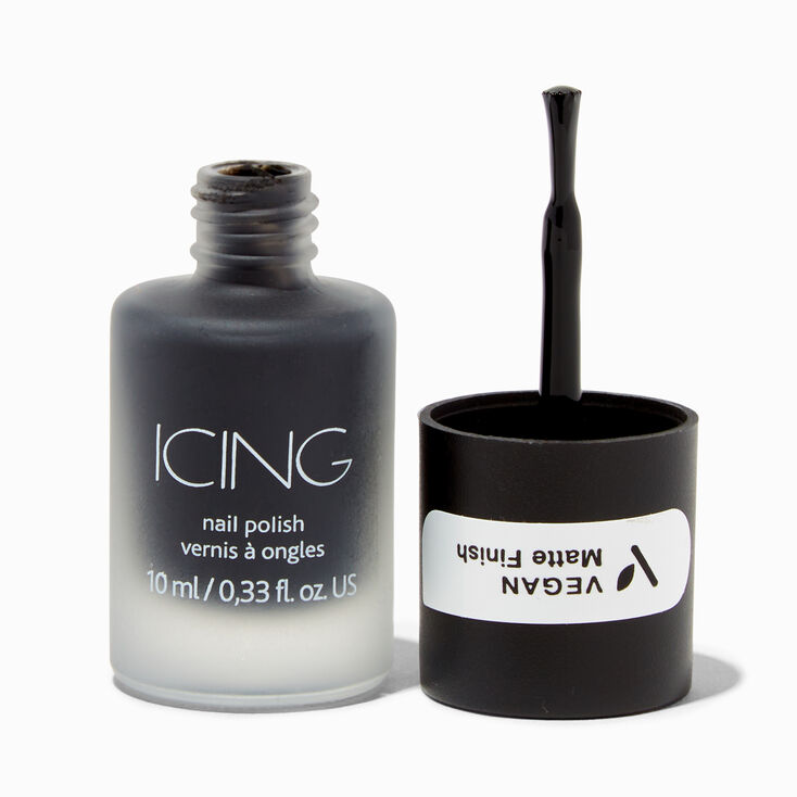 Vegan Matte Effect Nail Polish - Black,