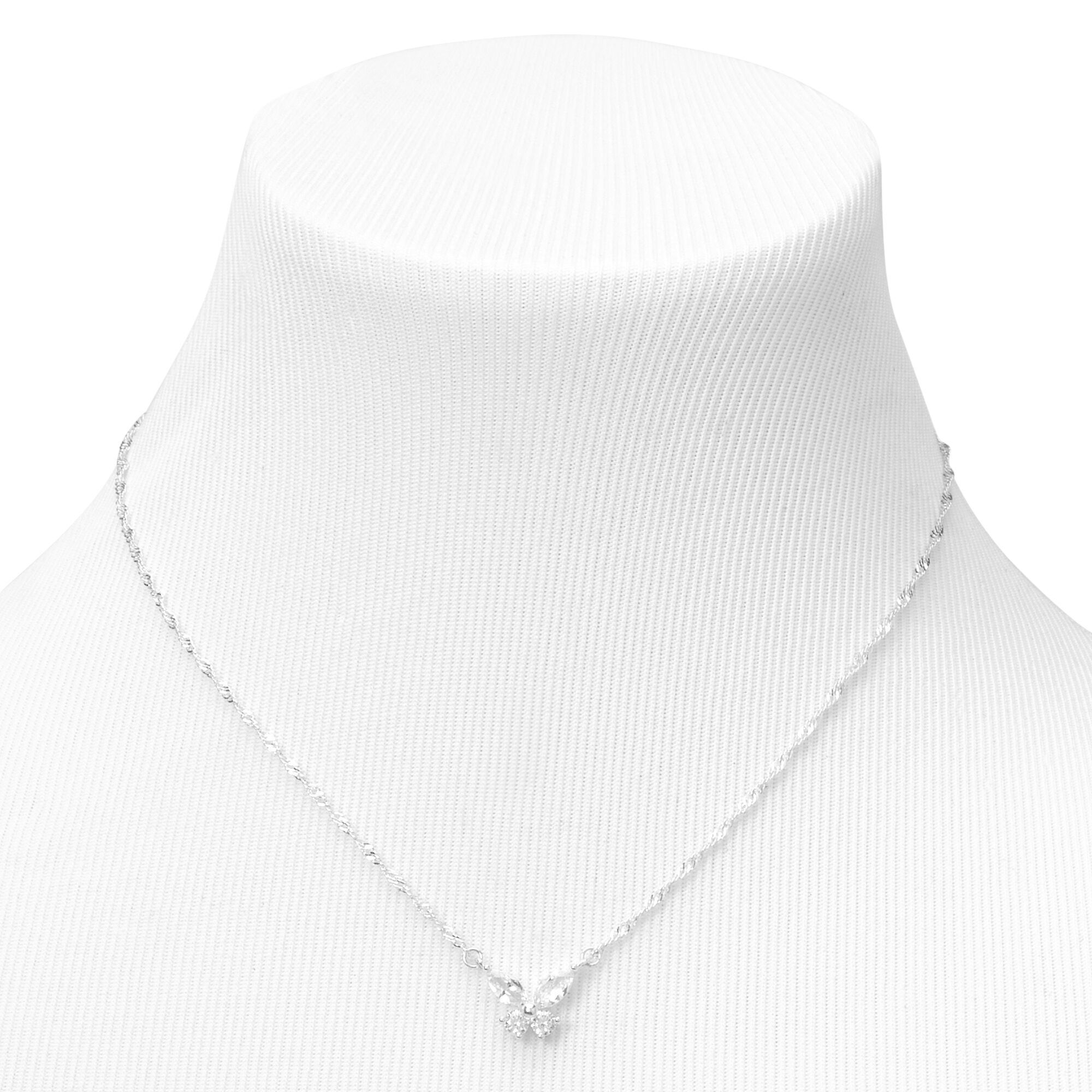 Crystal shop butterfly pendant