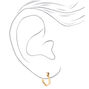 Gold 15MM Hexagon Hinge Hoop Earrings,
