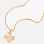 Butterfly Birthstone 16&quot; Gold Pendant Necklace - September,