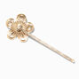 Gold Pearl Daisy Flower Hair Pins - 5 Pack,
