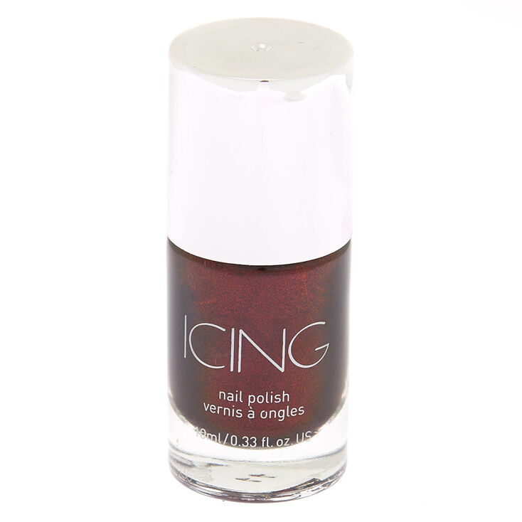 Shimmer Nail Polish - Dark Cherry Red,