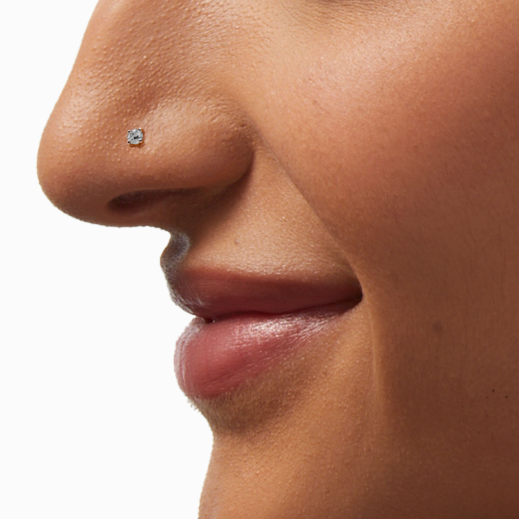 ICING Select Sterling Silver 1 20 ct. tw. Lab Grown Diamond 18G Nose Stud Icing US