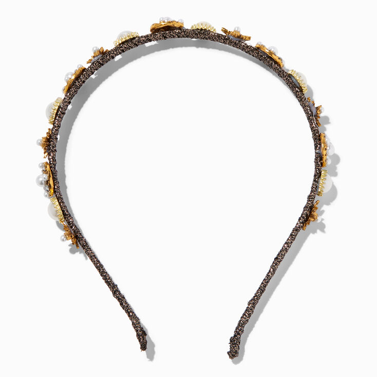 Gold Vintage Celestial Skinny Headband,