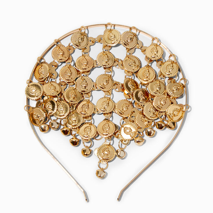 Fortune Teller Golden Coin Headband,