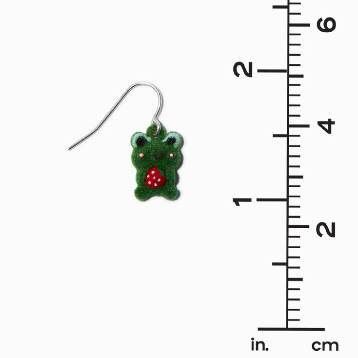 Fuzzy Frog 0.5&quot; Drop Earrings,
