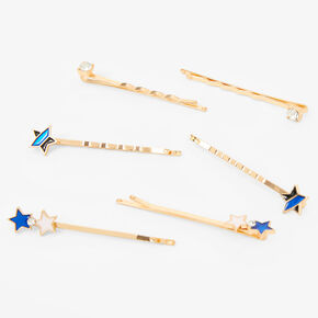 Gold Star Bobby Pins - 6 Pack,