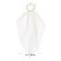 Small Hair Scrunchie Scarf - White,