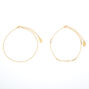 Gold Delicate Crystal Chain Anklets - 2 Pack,