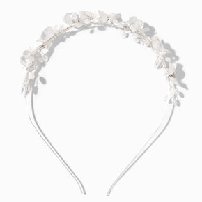 Pearl &amp; Crystal Flower Headband,