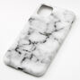 White Marble Protective Phone Case - Fits iPhone 11 Pro Max,