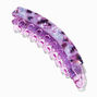 Purple Tortoiseshell Acrylic Banana Hair Claw,