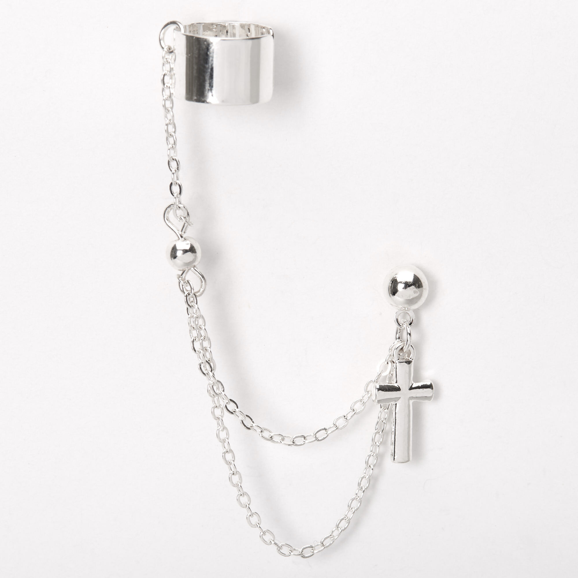 Double Chain Ear Cuff Earrings Clearance  renuvidyamandirin 1693522512