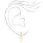 Mixed Metal Cross Drop Earrings &#40;3 Pack&#41;,