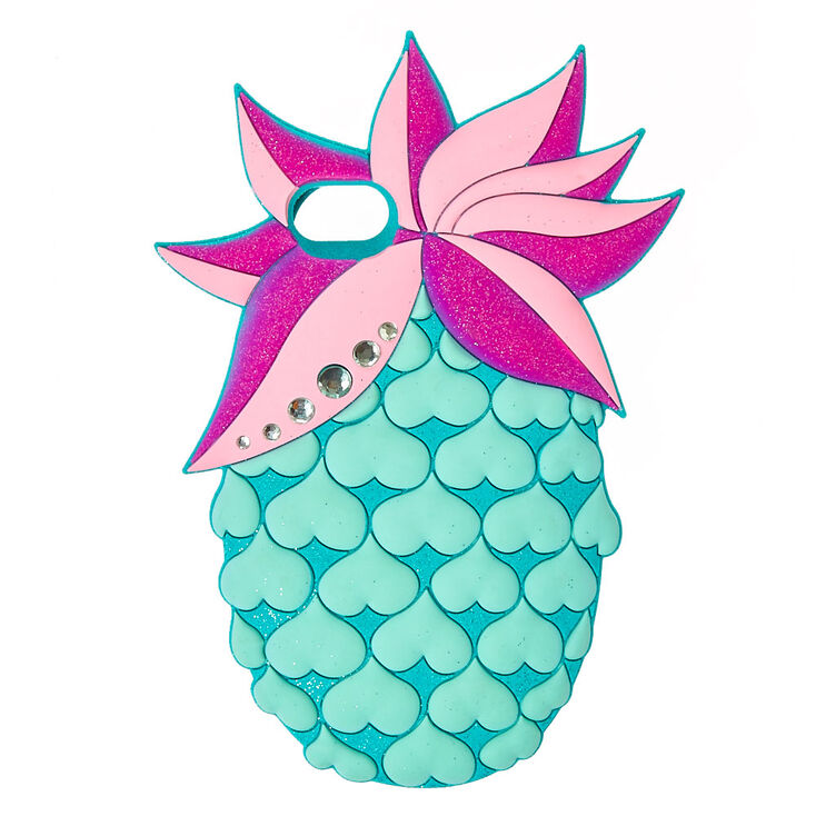 Pastel Pineapple Bling Phone Case - Fits iPhone 6/7/8,