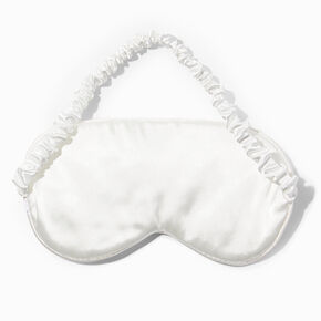 White Bling Satin Sleeping Mask,