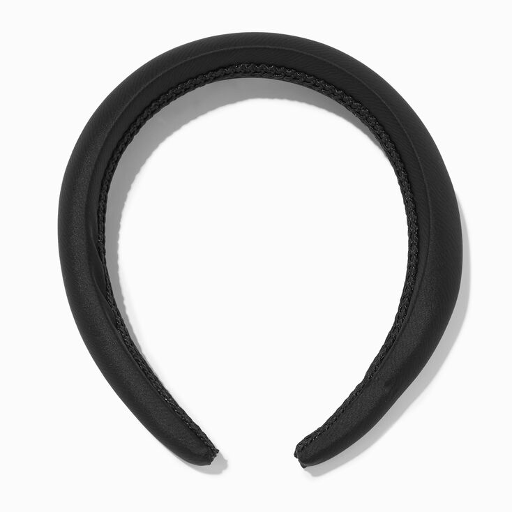 Black Silk Puffy Headband | Icing US