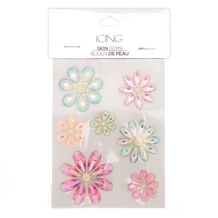 Iridescent Flower Skin Gems - Pink,