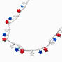 Red, White, &amp; Blue Stars Light-Up Necklace,