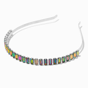 Iridescent Rainbow Crystal Headband,