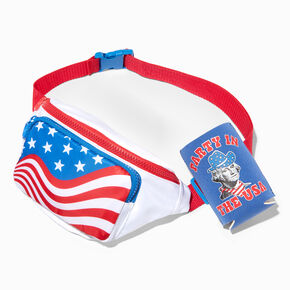 Stars &amp; Stripes Fanny Pack and Koozie Set - 2 Pack,