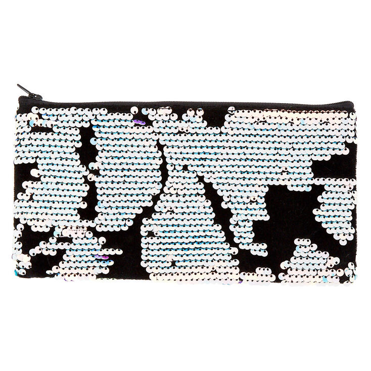 Velvet Reversible Sequin Pencil - Black,