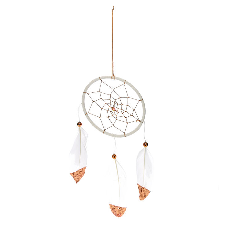 Rose Gold + White Dream Catcher,