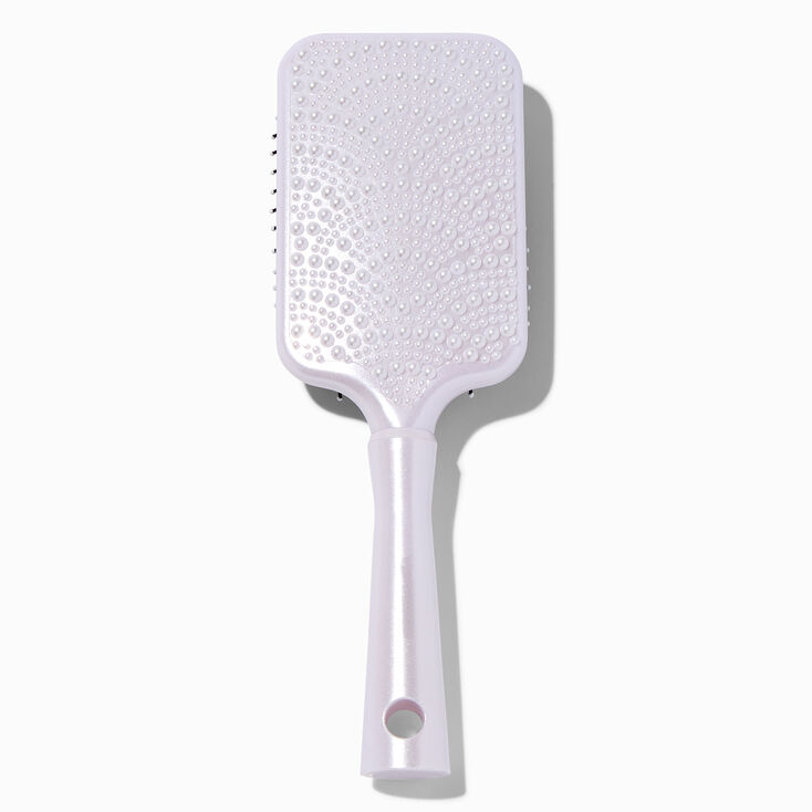 Scalloped Pearl Paddle Hair Brush,