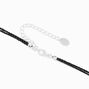 Beaded Shark Tooth Pendant Black Cord Necklace,