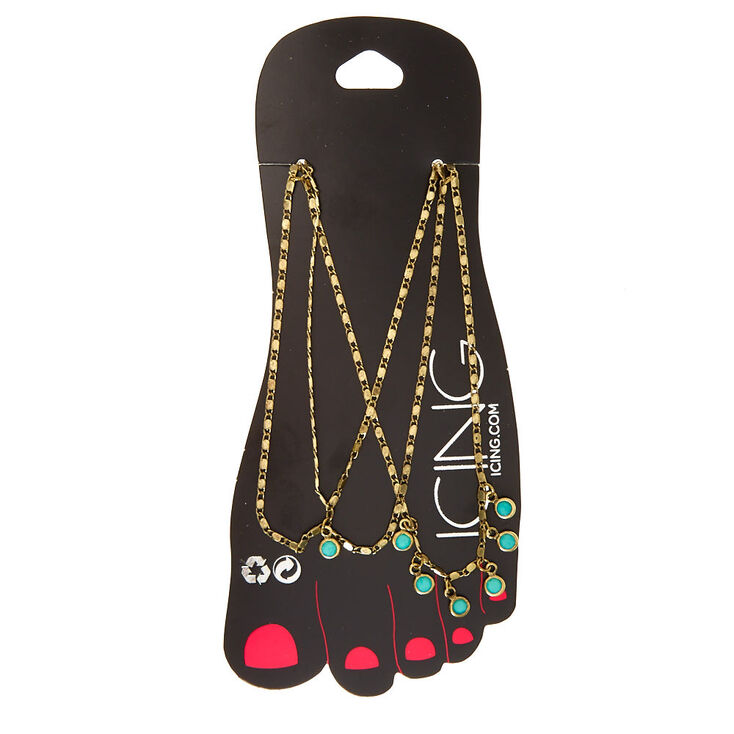 Turquoise Stone Boho Dreams Anklet,